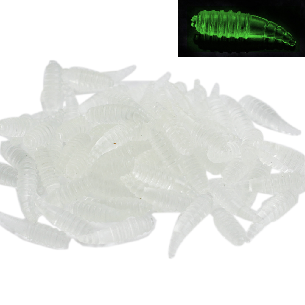 Road sub bait surface hydatid soft bait night light 1.6cm/0.13g bread bug fake bait cross-border simulation soft bait